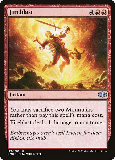 Fireblast (119) - Dominaria Remastered