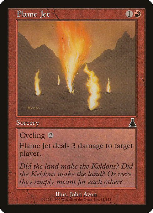 Flame Jet (81) (Foil) - Urza's Destiny