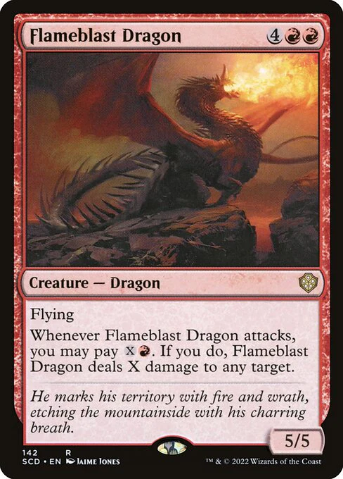 Flameblast Dragon (142) - Starter Commander Decks
