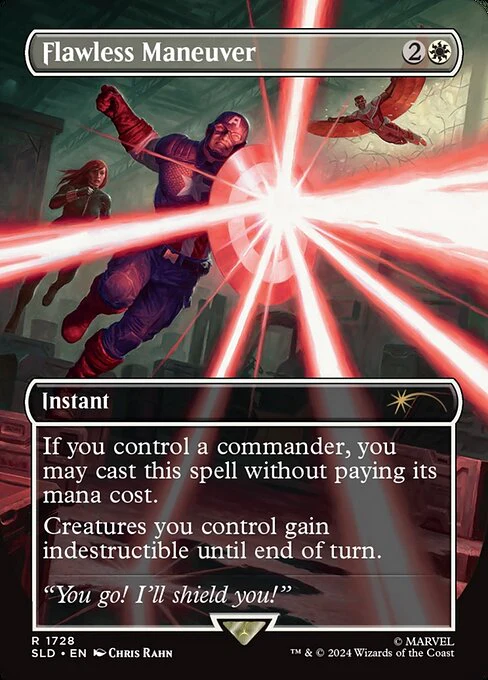Flawless Maneuver (1728) - BORDERLESS - FULL ART - Secret Lair Drop