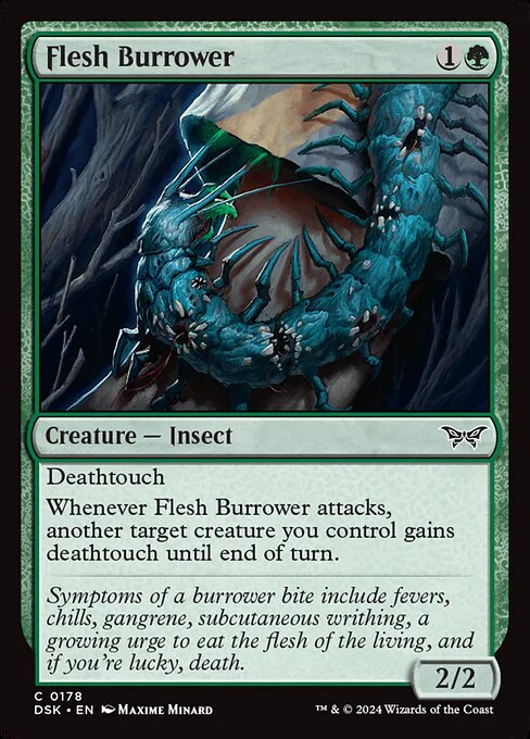 Flesh Burrower (178) - Duskmourn: House of Horror
