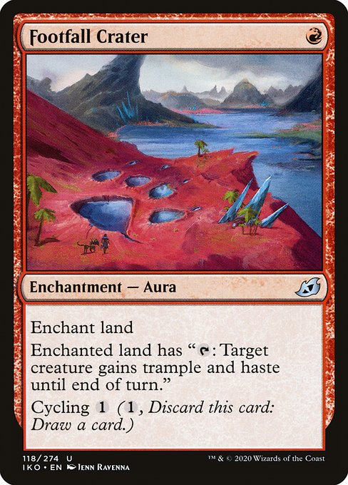 Footfall Crater (118) (Foil) - Ikoria: Lair of Behemoths