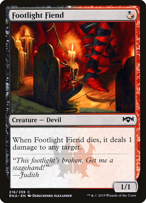 Footlight Fiend (216) - Ravnica Allegiance