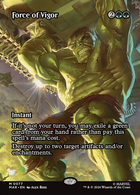 Force of Vigor (77) - BORDERLESS - FULL ART - Marvel Universe