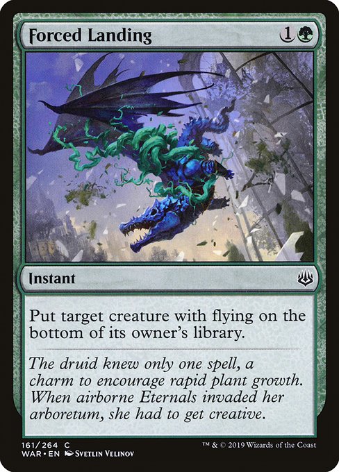 Forced Landing (161) (Foil) - War of the Spark