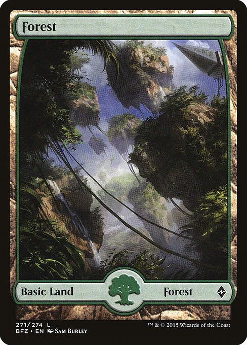 Forest (271) - FULL ART - Battle for Zendikar