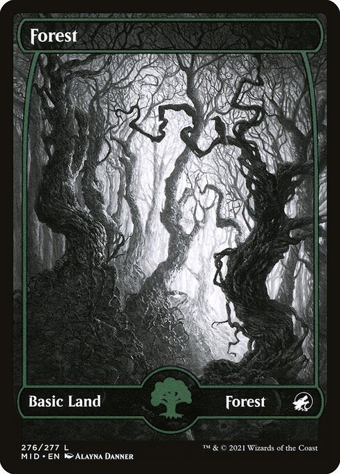 Forest (276) - SHOWCASE - FULL ART - Innistrad: Midnight Hunt