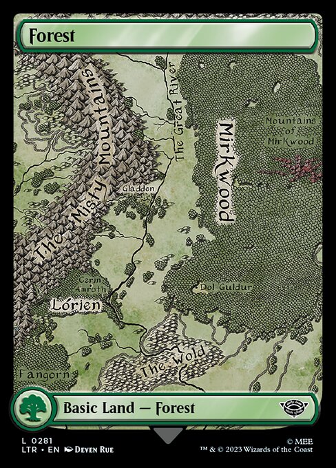 Forest (281) - FULL ART - The Lord of the Rings: Tales of Middle-earth