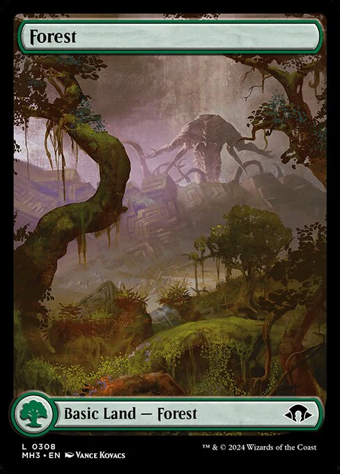 Forest (308) - FULL ART - Modern Horizons 3