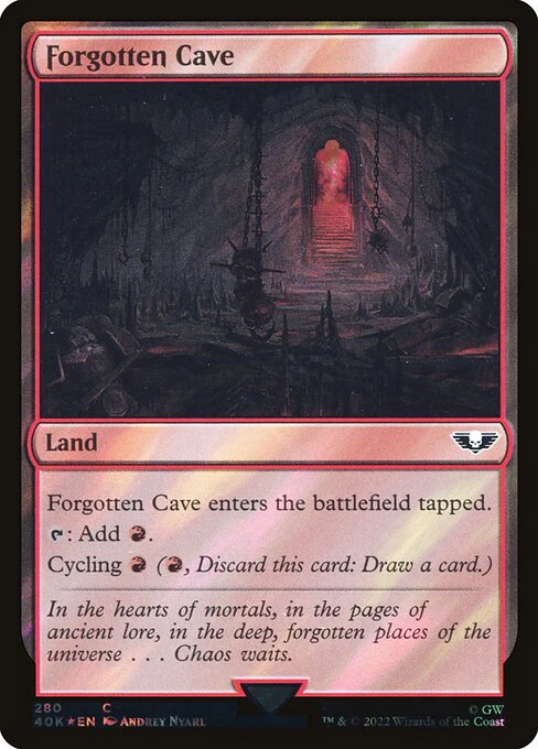 Forgotten Cave (280★) (Foil) - Warhammer 40,000 Commander