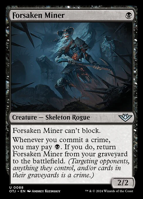 Forsaken Miner (88) (Foil) - Outlaws of Thunder Junction