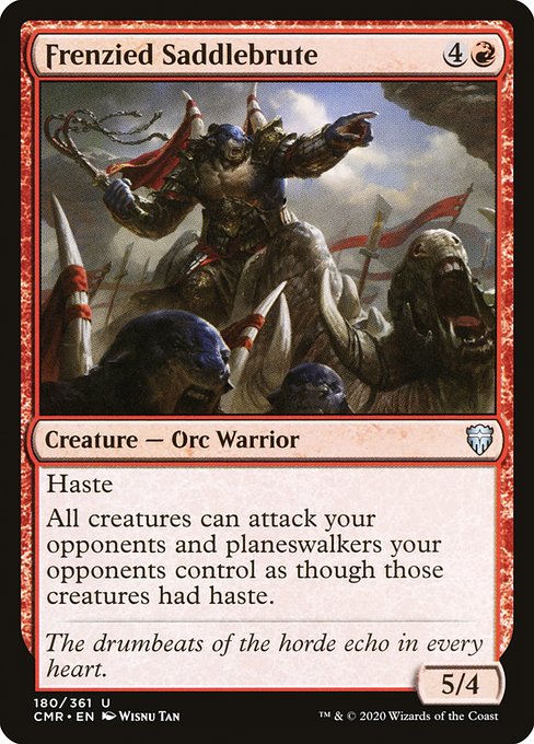 Frenzied Saddlebrute (180) - Commander Legends