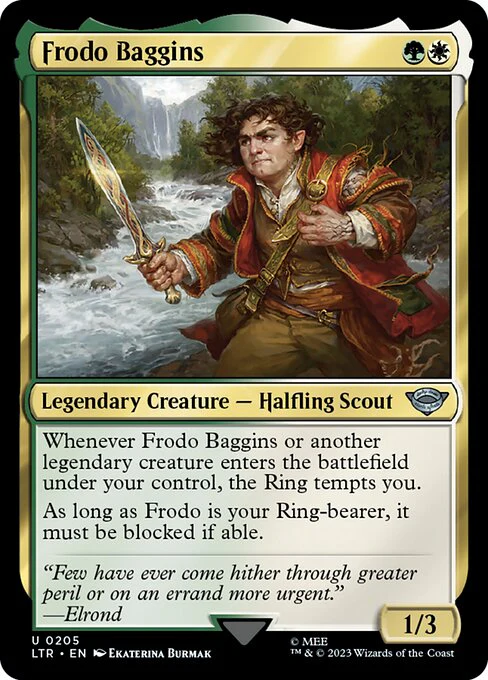 Frodo Baggins (205) (Foil) - The Lord of the Rings: Tales of Middle-earth