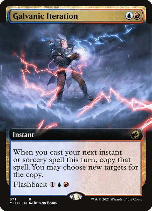 Galvanic Iteration (371) - EXTENDED ART (Foil) - Innistrad: Midnight Hunt