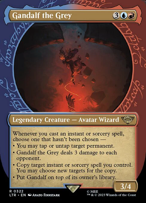 Gandalf the Grey (322) - BORDERLESS (Foil) - The Lord of the Rings: Tales of Middle-earth