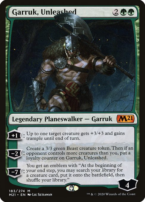 Garruk, Unleashed (183) - Core Set 2021