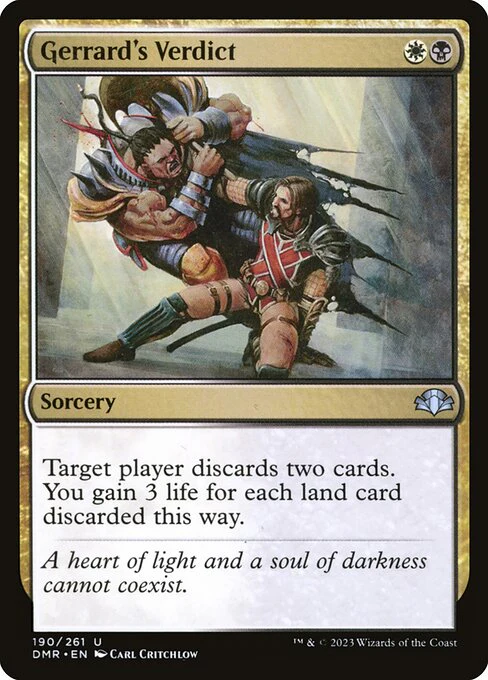 Gerrard's Verdict (190) (Foil) - Dominaria Remastered