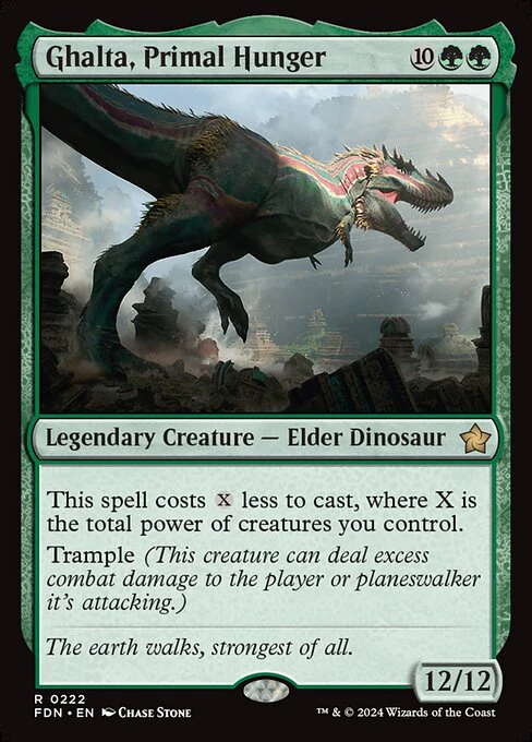 Ghalta, Primal Hunger (222) (Foil) - Foundations