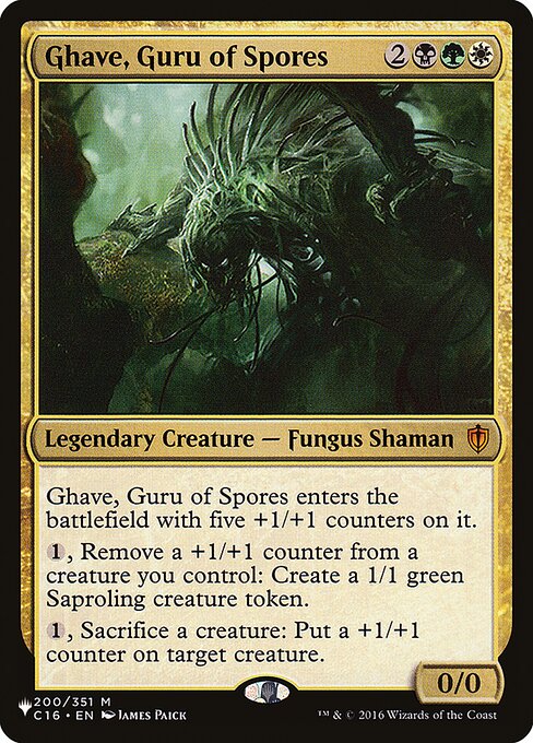 Ghave, Guru of Spores (C16-200) - The List
