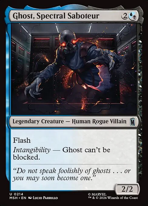 Ghost, Spectral Saboteur (214) (Foil) - Marvel Super Heroes