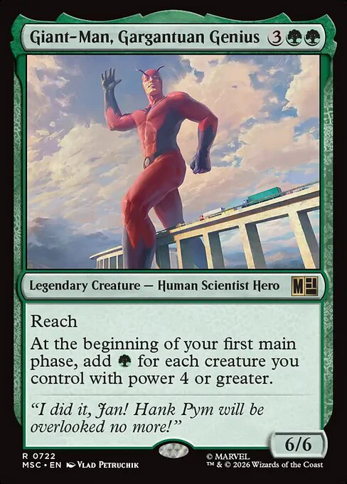 Giant-Man, Gargantuan Genius (722) (Foil) - Marvel Super Heroes Commander