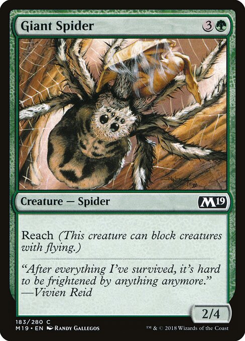 Giant Spider (183) (Foil) - Core Set 2019