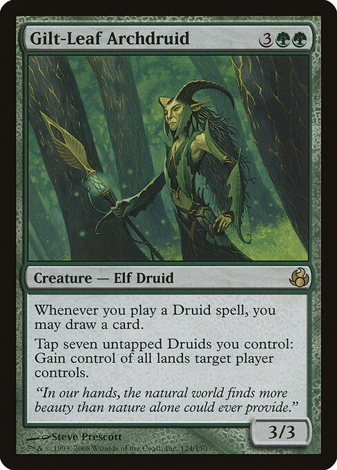 Gilt-Leaf Archdruid (124) (Foil) - Morningtide