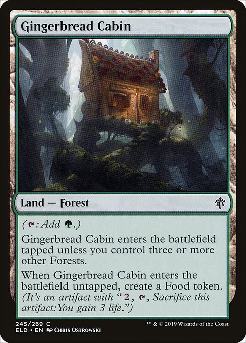 Gingerbread Cabin (245) (Foil) - Throne of Eldraine