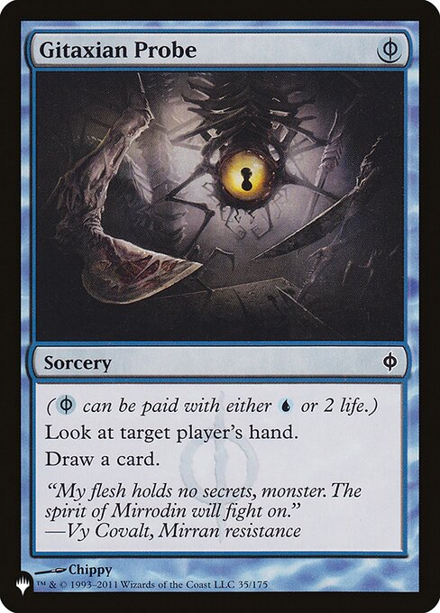 Gitaxian Probe (NPH-35) - The List