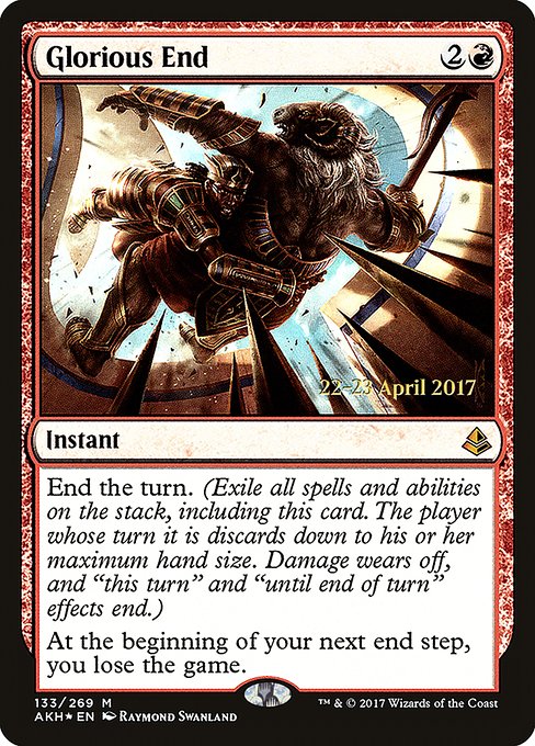 Glorious End (133s) (Foil) - Amonkhet Promos