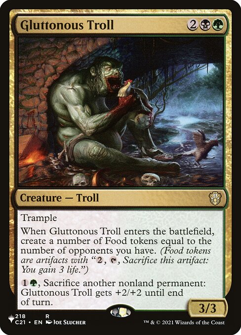 Gluttonous Troll (C21-218) - The List