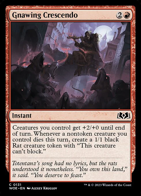 Gnawing Crescendo (131) - Wilds of Eldraine