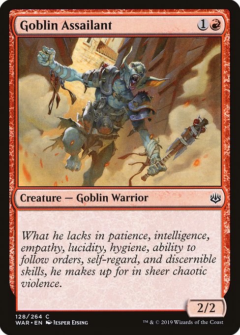 Goblin Assailant (128) (Foil) - War of the Spark