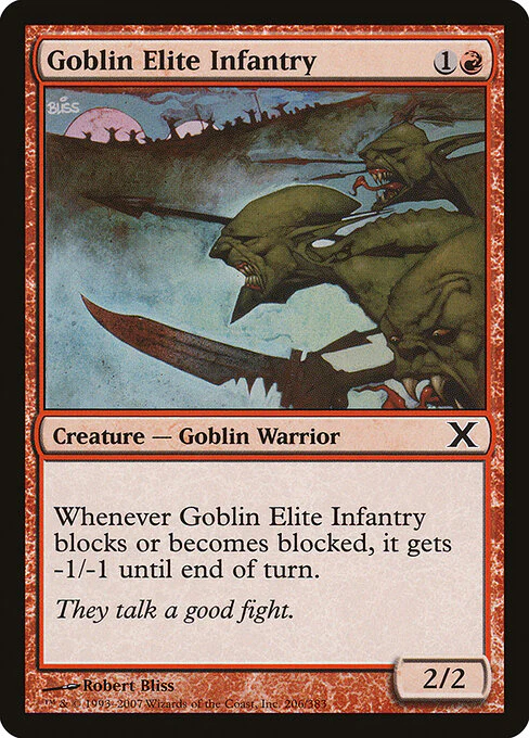 Goblin Elite Infantry (206) (Foil) - Tenth Edition