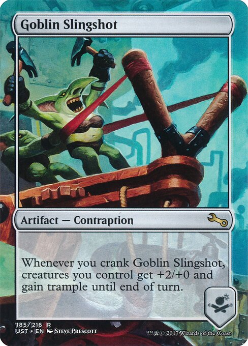 Goblin Slingshot (185) - BORDERLESS - FULL ART - Unstable