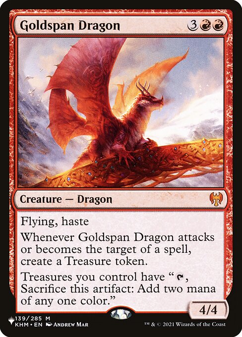 Goldspan Dragon (KHM-139) - The List