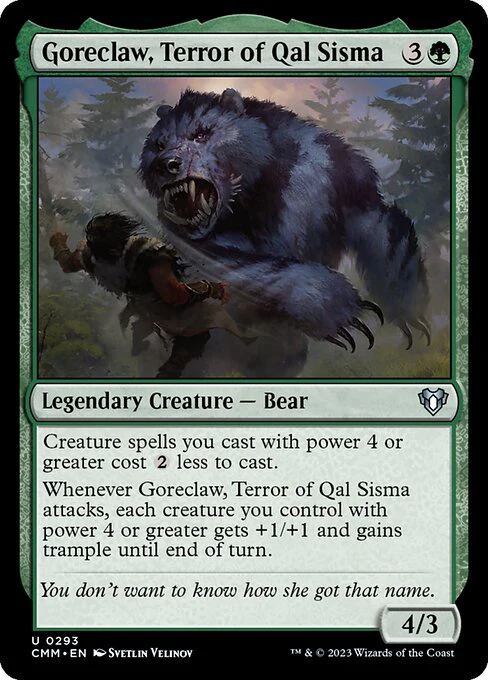 Goreclaw, Terror of Qal Sisma (293) - Commander Masters