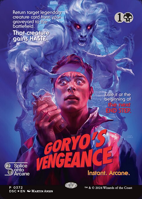 Goryo's Vengeance (372) - BORDERLESS (Foil) - Duskmourn: House of Horror Commander