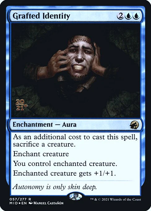 Grafted Identity (57s) (Foil) - Innistrad: Midnight Hunt Promos