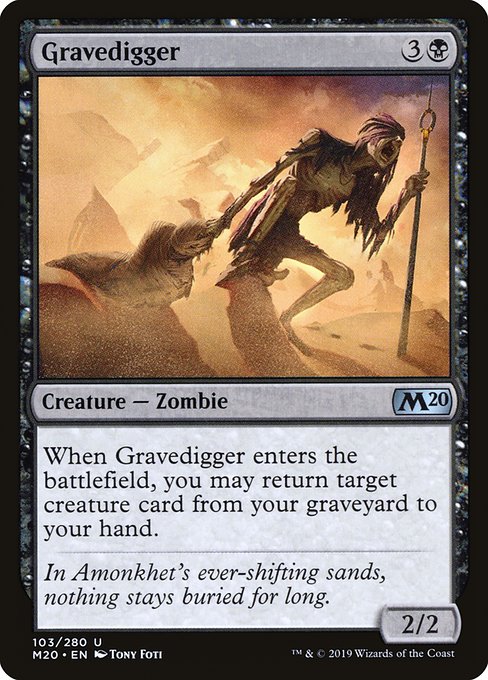 Gravedigger (103) (Foil) - Core Set 2020