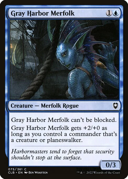 Gray Harbor Merfolk (75) (Foil) - Commander Legends: Battle for Baldur's Gate
