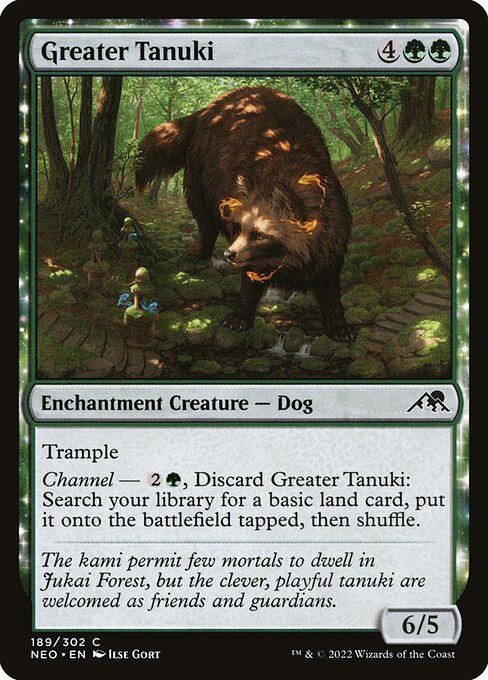 Greater Tanuki (189) - Kamigawa: Neon Dynasty
