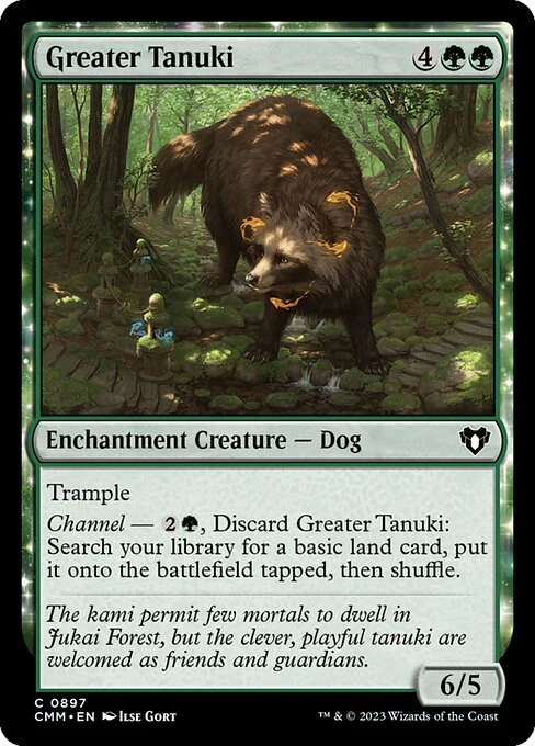 Greater Tanuki (897) - Commander Masters