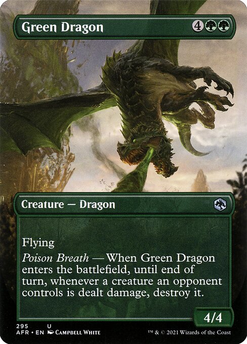 Green Dragon (295) - BORDERLESS - FULL ART - Adventures in the Forgotten Realms