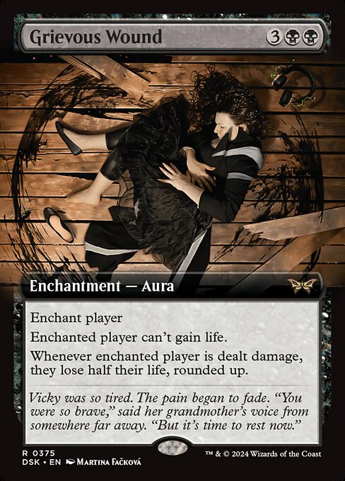 Grievous Wound (375) - EXTENDED ART - Duskmourn: House of Horror