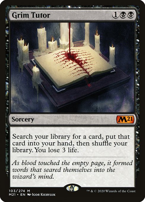 Grim Tutor (103) - Core Set 2021
