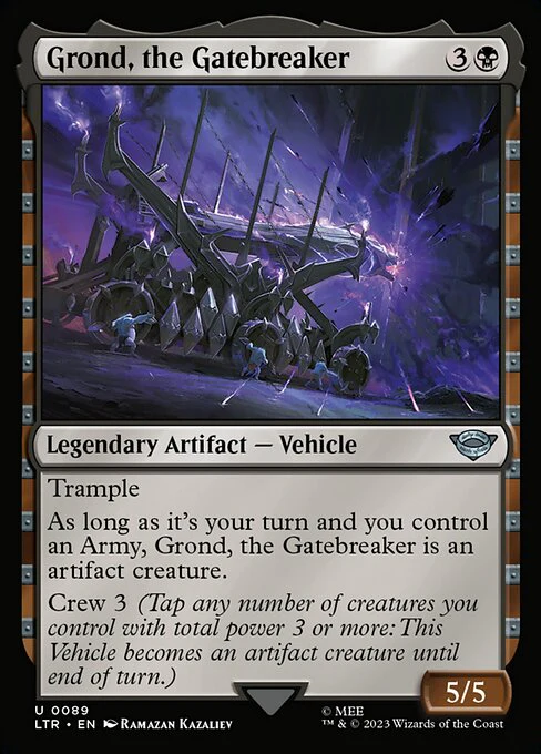 Grond, the Gatebreaker (89) (Foil) - The Lord of the Rings: Tales of Middle-earth