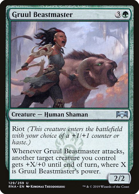 Gruul Beastmaster (129) (Foil) - Ravnica Allegiance