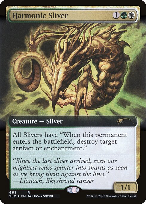 Harmonic Sliver (663) - EXTENDED ART (Foil) - Secret Lair Drop