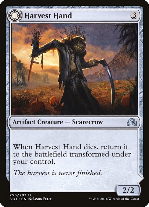 Harvest Hand // Scrounged Scythe (256) (Foil) - Shadows over Innistrad